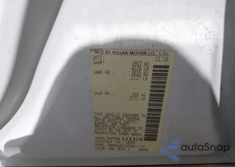 2016 Nissan Altima 2.5 S z USA, uszkodzony, nr VIN 1N4AL3AP4GN333328